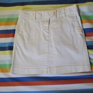 Jcrew White Mini skirt
